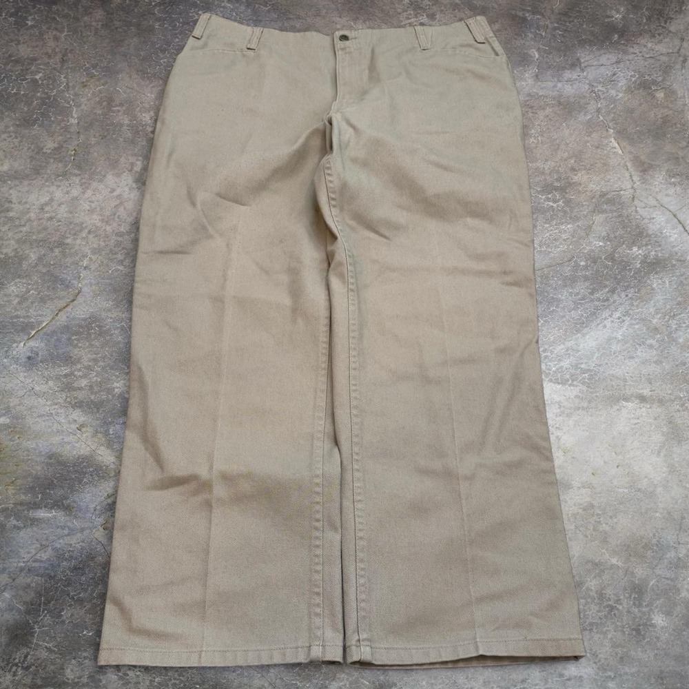 Vintage Ben Davis Canvas Khaki Baggy Pants Men's Size 42x30.5 Workwear Y2K